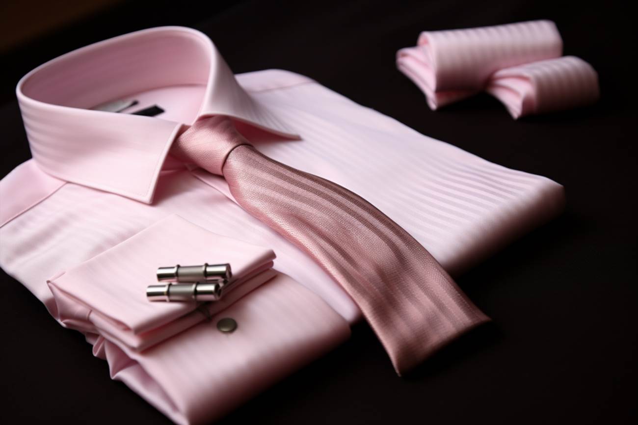 Różowa koszula do garnituru